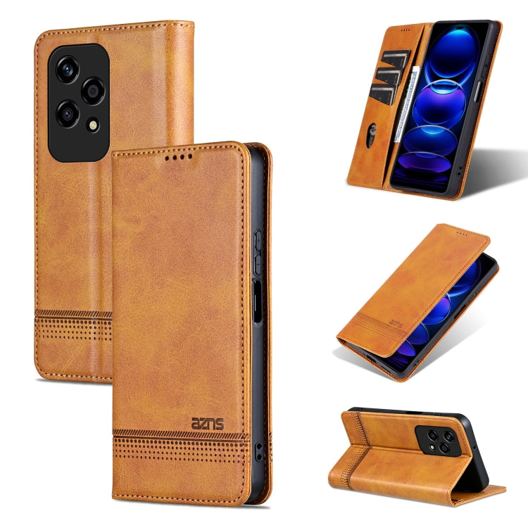 AZNS Magnetic Calf Texture Flip Leather Phone Case, For Honor 90 GT, For Honor Magic6 Lite 5G/X9b, For Honor Play 50 Plus, For Honor X50