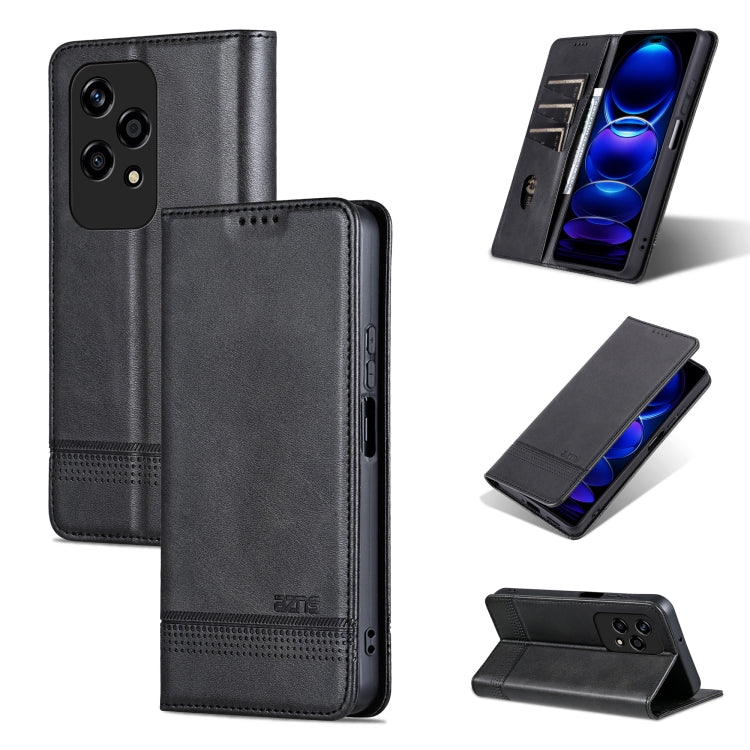 AZNS Magnetic Calf Texture Flip Leather Phone Case, For Honor 90 GT, For Honor Magic6 Lite 5G/X9b, For Honor Play 50 Plus, For Honor X50