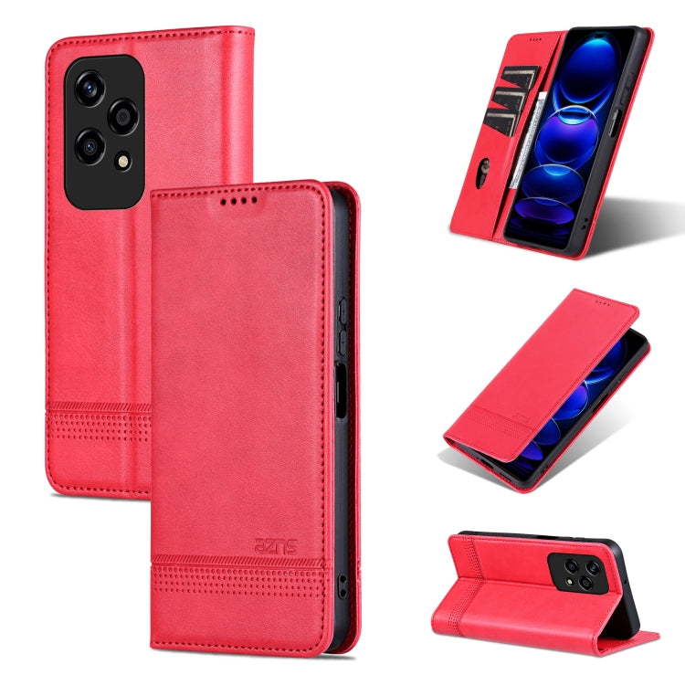AZNS Magnetic Calf Texture Flip Leather Phone Case, For Honor 90 GT, For Honor Magic6 Lite 5G/X9b, For Honor Play 50 Plus, For Honor X50