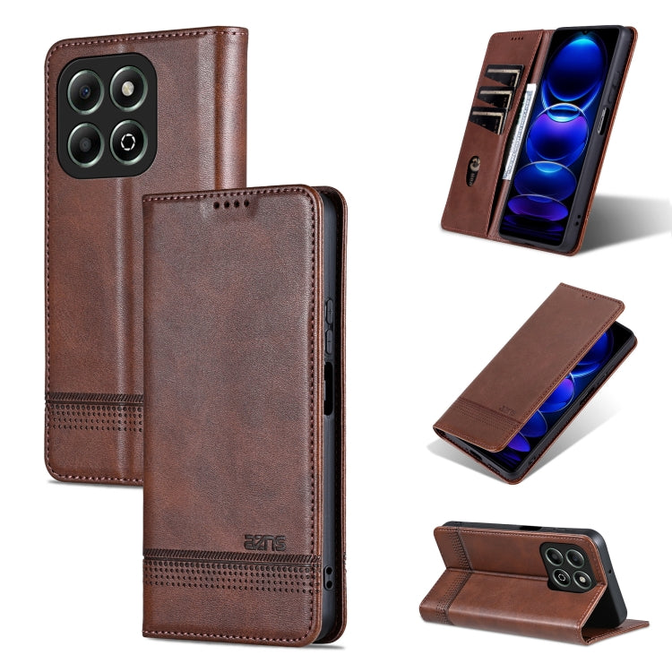 AZNS Magnetic Calf Texture Flip Leather Phone Case, For Honor Play 50/Play 50m 5G, For Honor 200 Lite Global, For Honor Magic6 Pro, For Honor Magic6