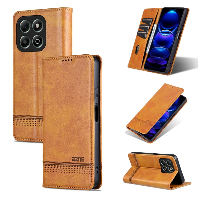 AZNS Magnetic Calf Texture Flip Leather Phone Case, For Honor Play 50/Play 50m 5G, For Honor 200 Lite Global, For Honor Magic6 Pro, For Honor Magic6