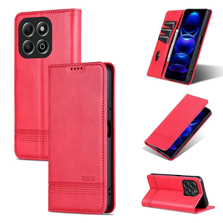 AZNS Magnetic Calf Texture Flip Leather Phone Case, For Honor Play 50/Play 50m 5G, For Honor 200 Lite Global, For Honor Magic6 Pro, For Honor Magic6
