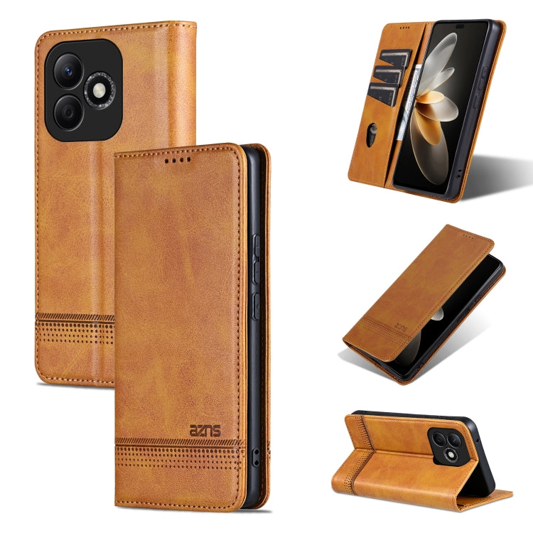 AZNS Magnetic Calf Texture Flip Leather Phone Case, For Honor Play 50/Play 50m 5G, For Honor 200 Lite Global, For Honor Magic6 Pro, For Honor Magic6