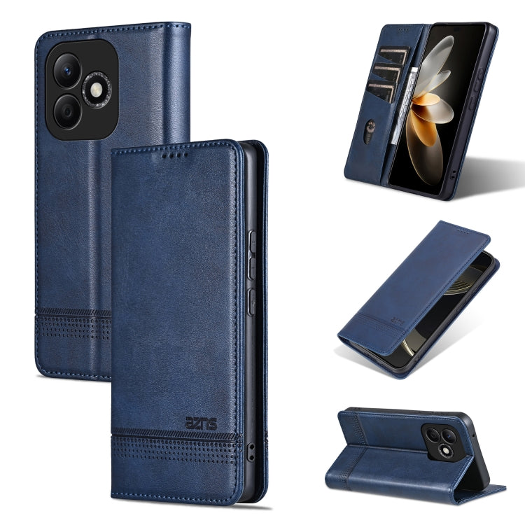 AZNS Magnetic Calf Texture Flip Leather Phone Case, For Honor Play 50/Play 50m 5G, For Honor 200 Lite Global, For Honor Magic6 Pro, For Honor Magic6