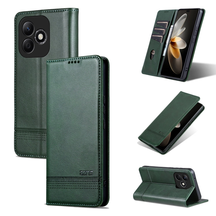 AZNS Magnetic Calf Texture Flip Leather Phone Case, For Honor Play 50/Play 50m 5G, For Honor 200 Lite Global, For Honor Magic6 Pro, For Honor Magic6