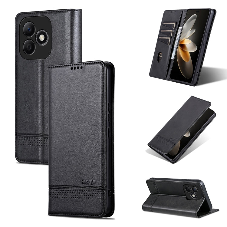 AZNS Magnetic Calf Texture Flip Leather Phone Case, For Honor Play 50/Play 50m 5G, For Honor 200 Lite Global, For Honor Magic6 Pro, For Honor Magic6