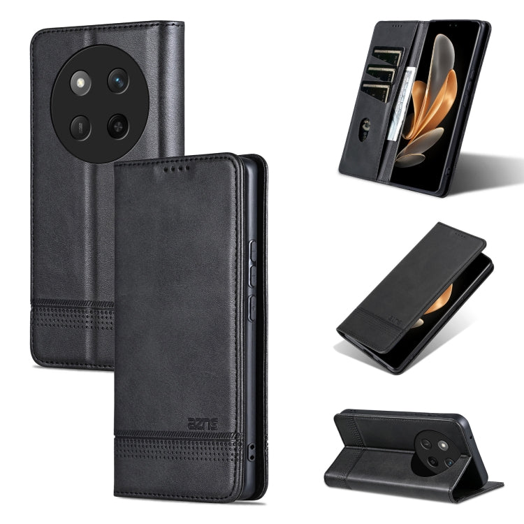 AZNS Magnetic Calf Texture Flip Leather Phone Case, For Honor Play 60 Plus, For Honor X6b, For Honor 200, For Honor 200 Pro