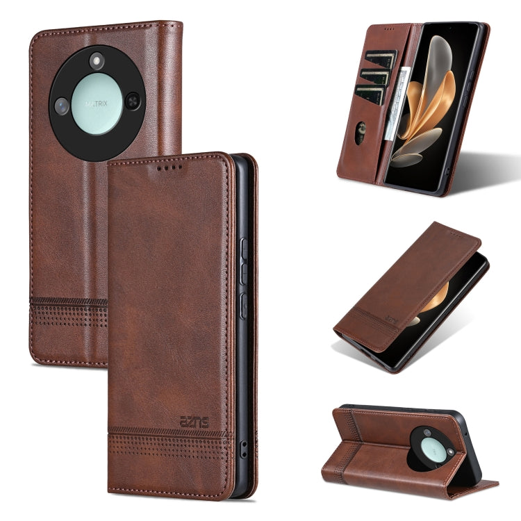 AZNS Magnetic Calf Texture Flip Leather Phone Case, For Honor Play 50/Play 50m 5G, For Honor 200 Lite Global, For Honor Magic6 Pro, For Honor Magic6