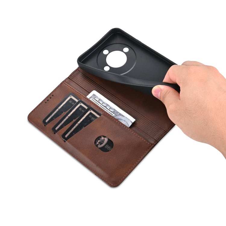 AZNS Magnetic Calf Texture Flip Leather Phone Case, For Honor Play 50/Play 50m 5G, For Honor 200 Lite Global, For Honor Magic6 Pro, For Honor Magic6