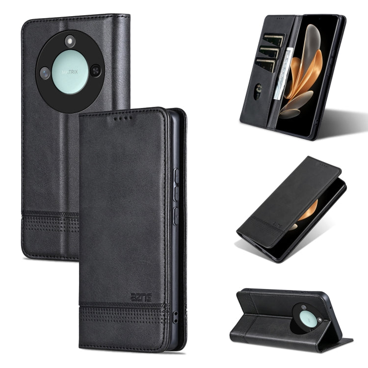 AZNS Magnetic Calf Texture Flip Leather Phone Case, For Honor Play 50/Play 50m 5G, For Honor 200 Lite Global, For Honor Magic6 Pro, For Honor Magic6