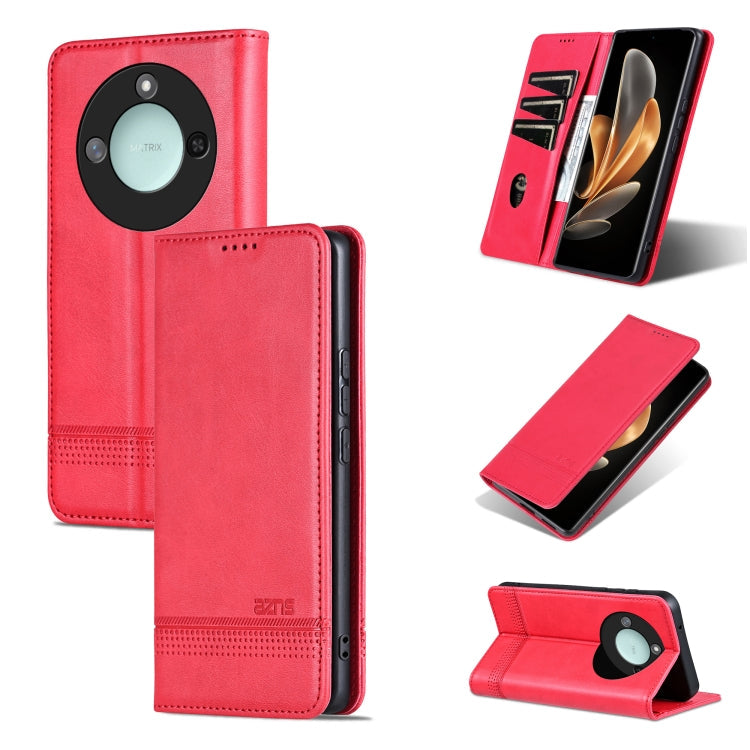 AZNS Magnetic Calf Texture Flip Leather Phone Case, For Honor Play 50/Play 50m 5G, For Honor 200 Lite Global, For Honor Magic6 Pro, For Honor Magic6