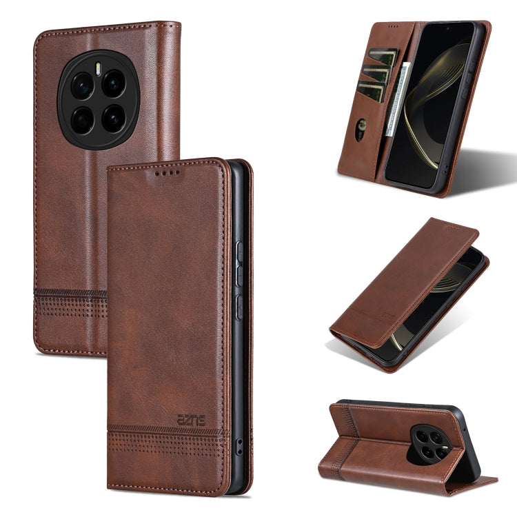 AZNS Magnetic Calf Texture Flip Leather Phone Case, For Honor Play 60 Plus, For Honor X6b, For Honor 200, For Honor 200 Pro