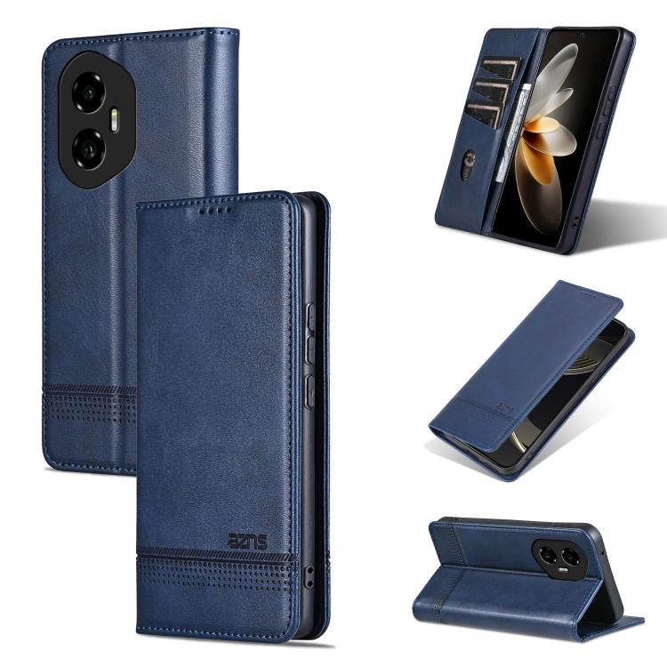AZNS Magnetic Calf Texture Flip Leather Phone Case, For Honor Play 60 Plus, For Honor X6b, For Honor 200, For Honor 200 Pro