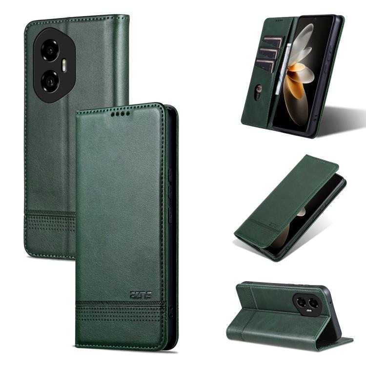 AZNS Magnetic Calf Texture Flip Leather Phone Case, For Honor Play 60 Plus, For Honor X6b, For Honor 200, For Honor 200 Pro