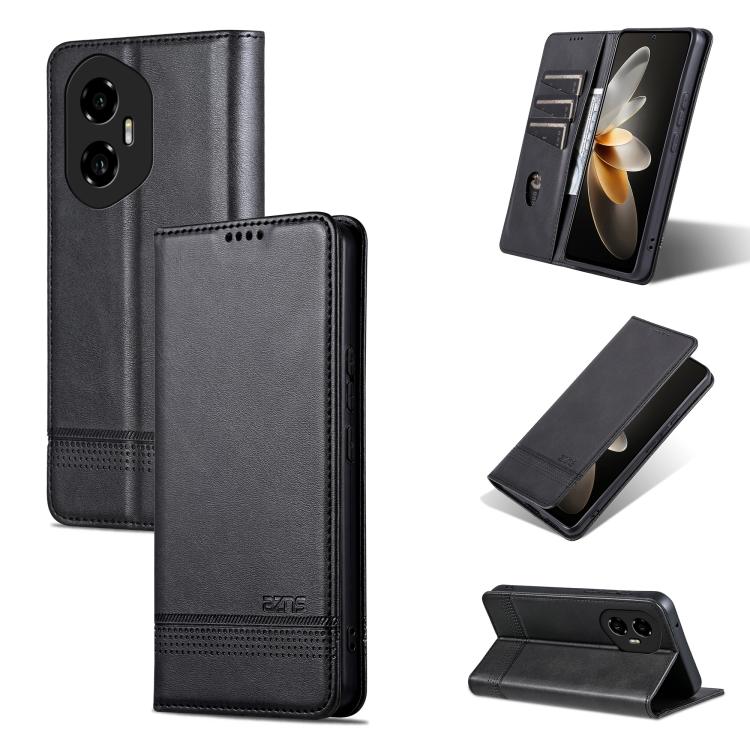 AZNS Magnetic Calf Texture Flip Leather Phone Case, For Honor Play 60 Plus, For Honor X6b, For Honor 200, For Honor 200 Pro