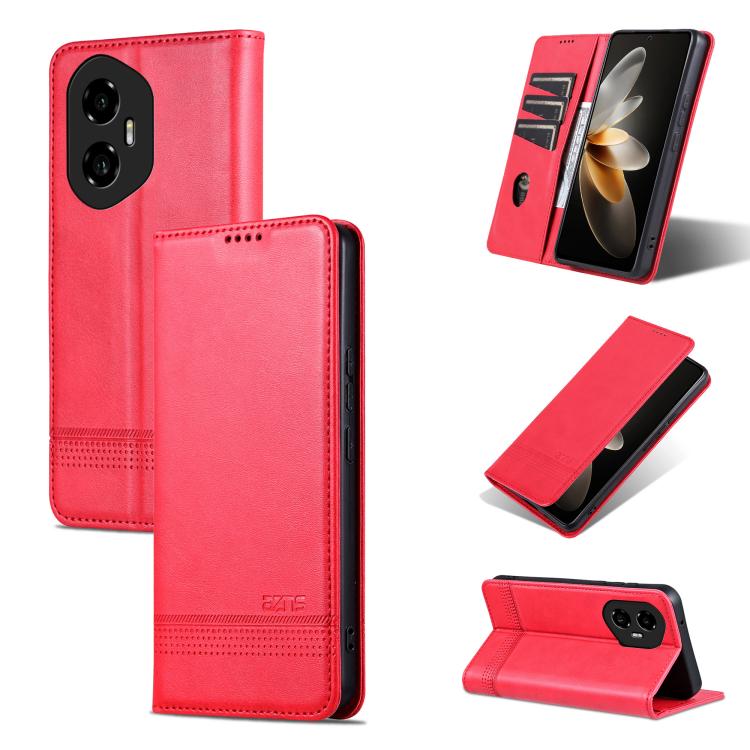 AZNS Magnetic Calf Texture Flip Leather Phone Case, For Honor Play 60 Plus, For Honor X6b, For Honor 200, For Honor 200 Pro