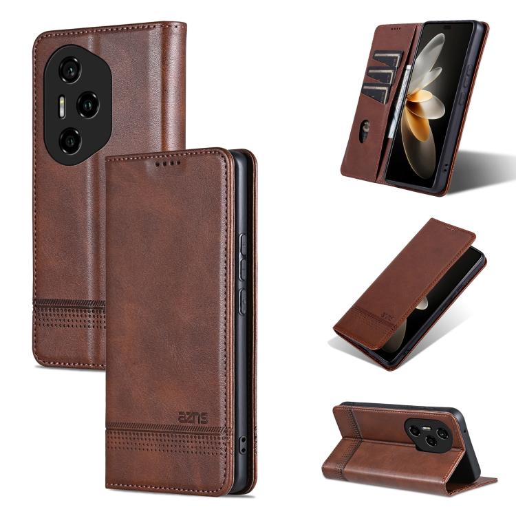 AZNS Magnetic Calf Texture Flip Leather Phone Case, For Honor Magic7, For Honor X60 Pro, For Honor X60, For Honor X60i