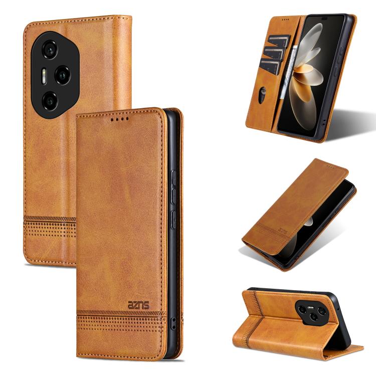 AZNS Magnetic Calf Texture Flip Leather Phone Case, For Honor Magic7, For Honor X60 Pro, For Honor X60, For Honor X60i