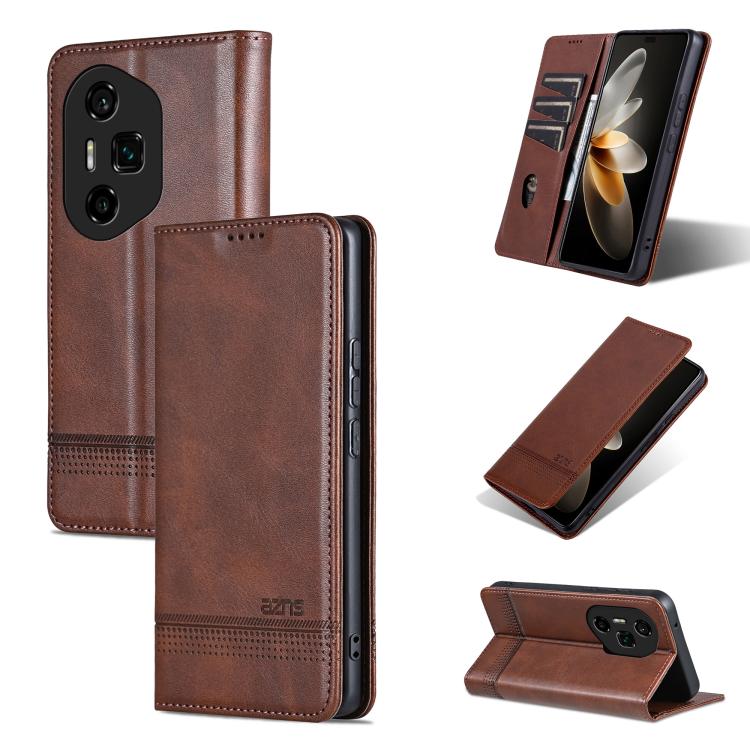 AZNS Magnetic Calf Texture Flip Leather Phone Case, For Honor Magic7, For Honor X60 Pro, For Honor X60, For Honor X60i