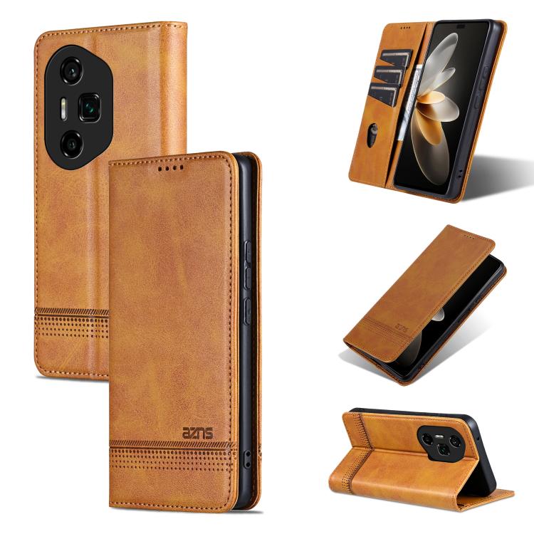 AZNS Magnetic Calf Texture Flip Leather Phone Case, For Honor Magic7, For Honor X60 Pro, For Honor X60, For Honor X60i