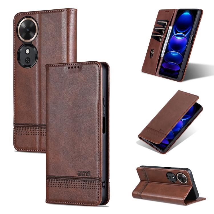 AZNS Magnetic Calf Texture Flip Leather Phone Case, For Honor Magic7, For Honor X60 Pro, For Honor X60, For Honor X60i