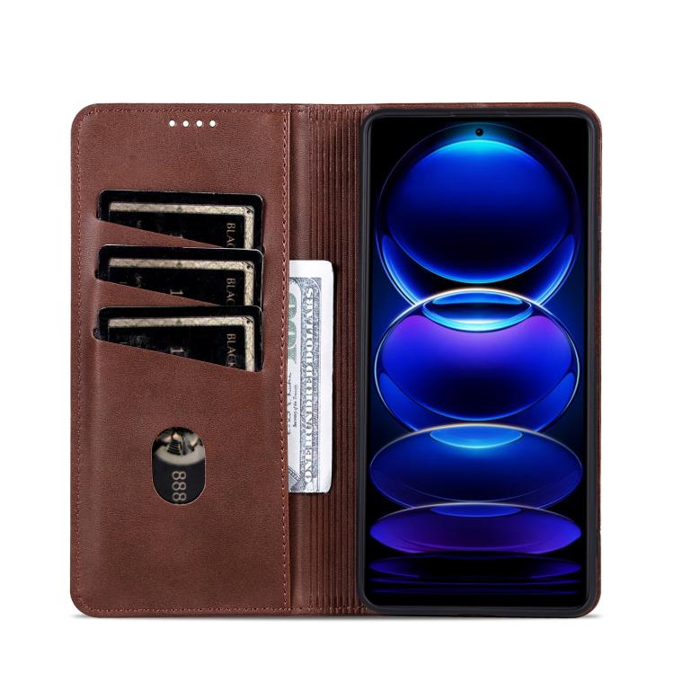 AZNS Magnetic Calf Texture Flip Leather Phone Case, For Honor Magic7, For Honor X60 Pro, For Honor X60, For Honor X60i