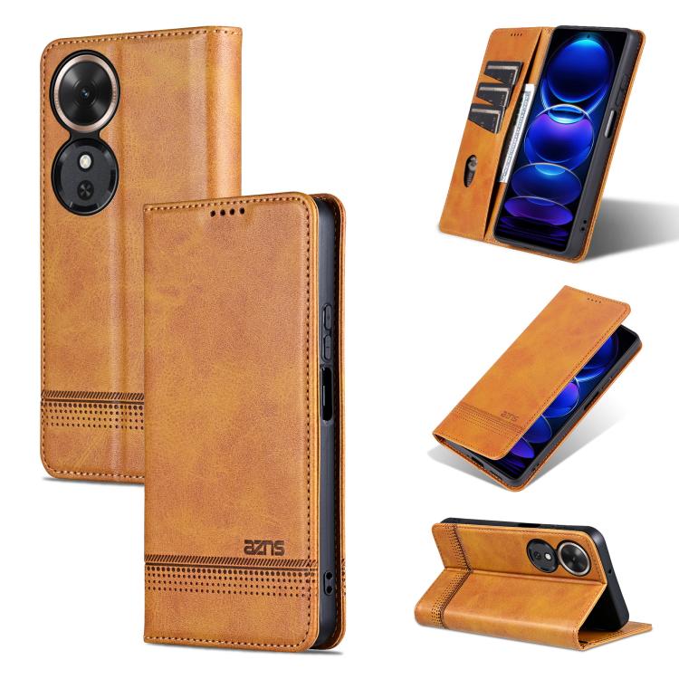 AZNS Magnetic Calf Texture Flip Leather Phone Case, For Honor Magic7, For Honor X60 Pro, For Honor X60, For Honor X60i