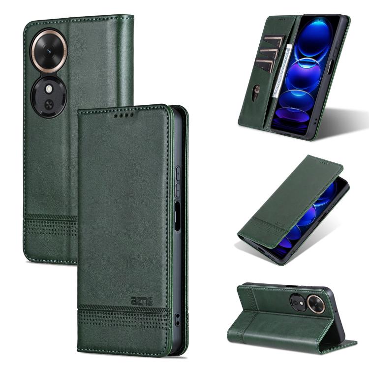 AZNS Magnetic Calf Texture Flip Leather Phone Case, For Honor Magic7, For Honor X60 Pro, For Honor X60, For Honor X60i
