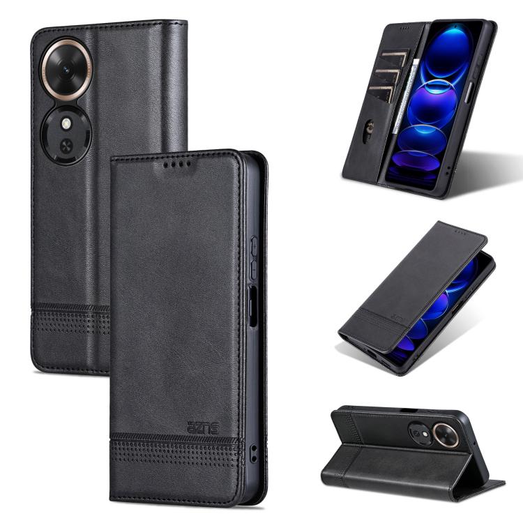 AZNS Magnetic Calf Texture Flip Leather Phone Case, For Honor Magic7, For Honor X60 Pro, For Honor X60, For Honor X60i