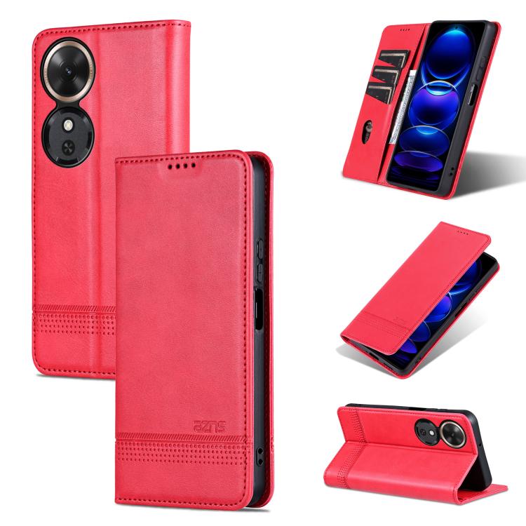 AZNS Magnetic Calf Texture Flip Leather Phone Case, For Honor Magic7, For Honor X60 Pro, For Honor X60, For Honor X60i