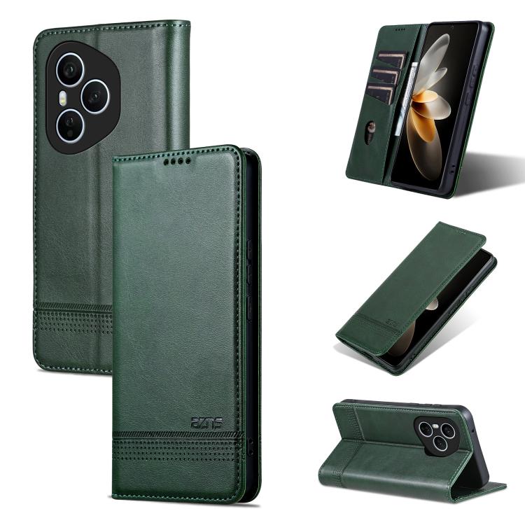 AZNS Magnetic Calf Texture Flip Leather Phone Case, For Honor 300 Ultra, For Honor 300 Pro, For Honor 300, For Honor Magic7 Pro