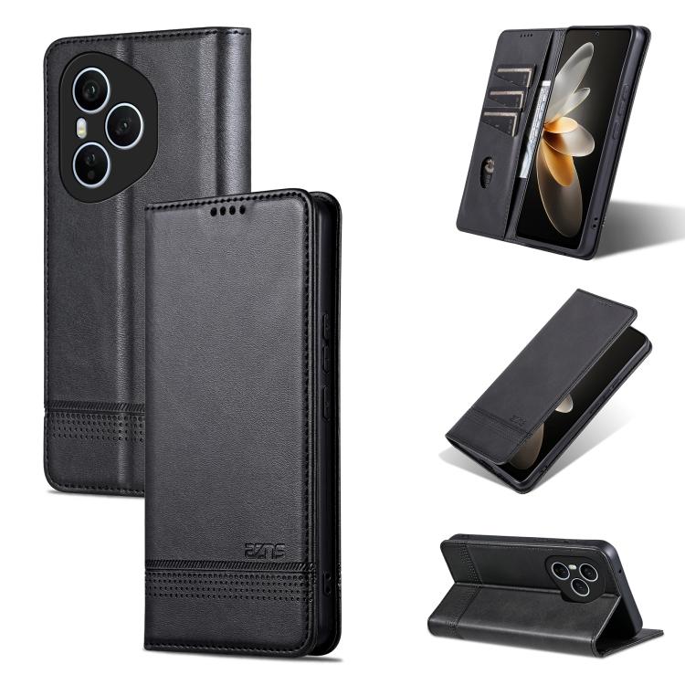 AZNS Magnetic Calf Texture Flip Leather Phone Case, For Honor 300 Ultra, For Honor 300 Pro, For Honor 300, For Honor Magic7 Pro
