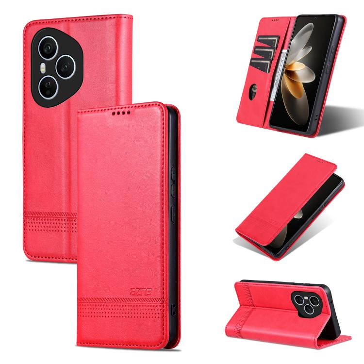 AZNS Magnetic Calf Texture Flip Leather Phone Case, For Honor 300 Ultra, For Honor 300 Pro, For Honor 300, For Honor Magic7 Pro