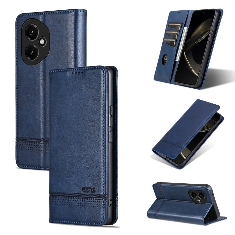 AZNS Magnetic Calf Texture Flip Leather Phone Case, For Honor Magic7, For Honor X60 Pro, For Honor X60, For Honor X60i