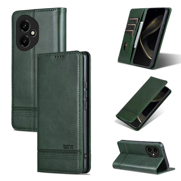 AZNS Magnetic Calf Texture Flip Leather Phone Case, For Honor Magic7, For Honor X60 Pro, For Honor X60, For Honor X60i