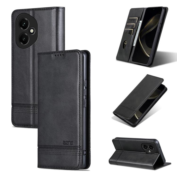 AZNS Magnetic Calf Texture Flip Leather Phone Case, For Honor Magic7, For Honor X60 Pro, For Honor X60, For Honor X60i