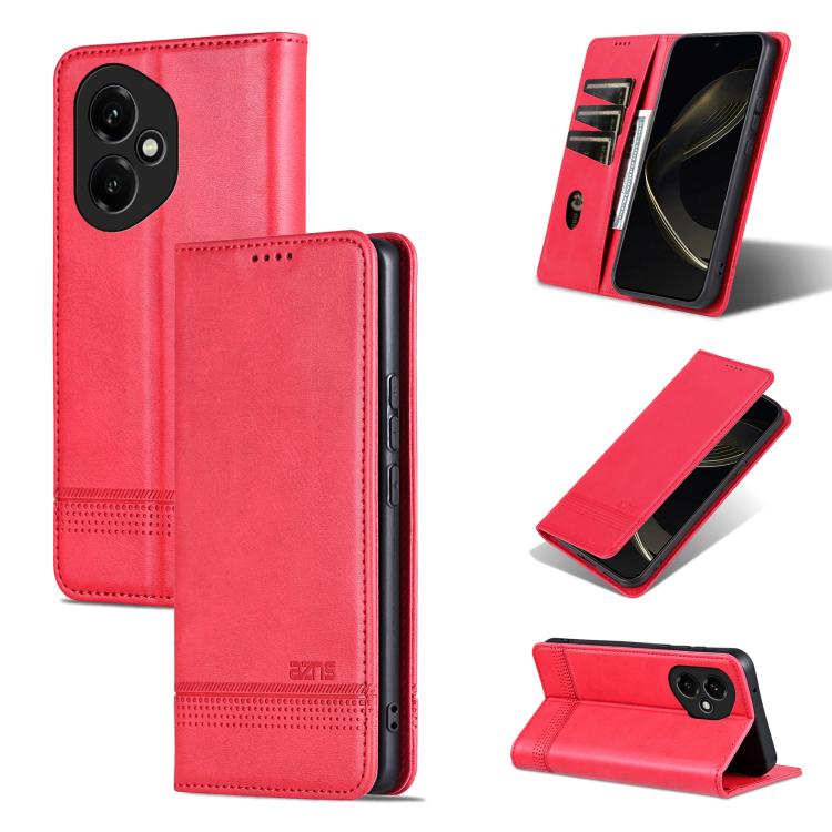 AZNS Magnetic Calf Texture Flip Leather Phone Case, For Honor Magic7, For Honor X60 Pro, For Honor X60, For Honor X60i