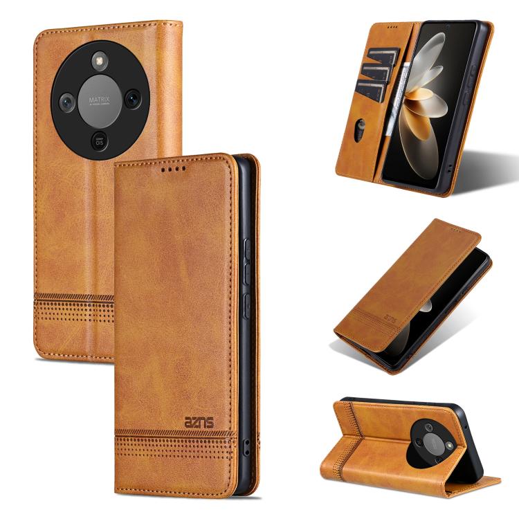 AZNS Magnetic Calf Texture Flip Leather Phone Case, For Honor 300 Ultra, For Honor 300 Pro, For Honor 300, For Honor Magic7 Pro