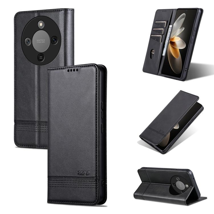 AZNS Magnetic Calf Texture Flip Leather Phone Case, For Honor 300 Ultra, For Honor 300 Pro, For Honor 300, For Honor Magic7 Pro