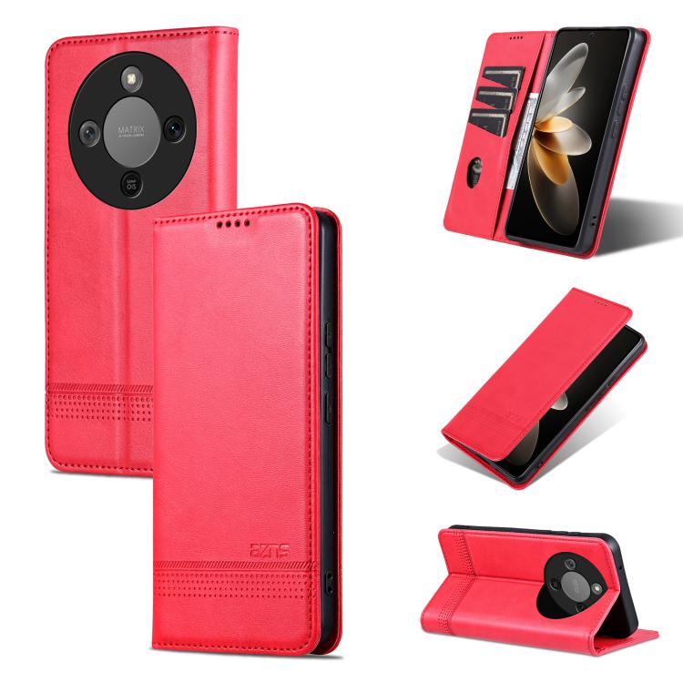 AZNS Magnetic Calf Texture Flip Leather Phone Case, For Honor 300 Ultra, For Honor 300 Pro, For Honor 300, For Honor Magic7 Pro