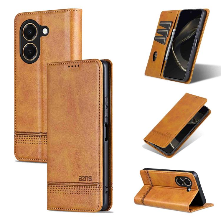 AZNS Magnetic Calf Texture Flip Leather Phone Case, For Honor X70 5G, For Honor 400 Pro 5G Global 160.8mm, For Honor Play 60, For Honor 400 Global 156.5mm