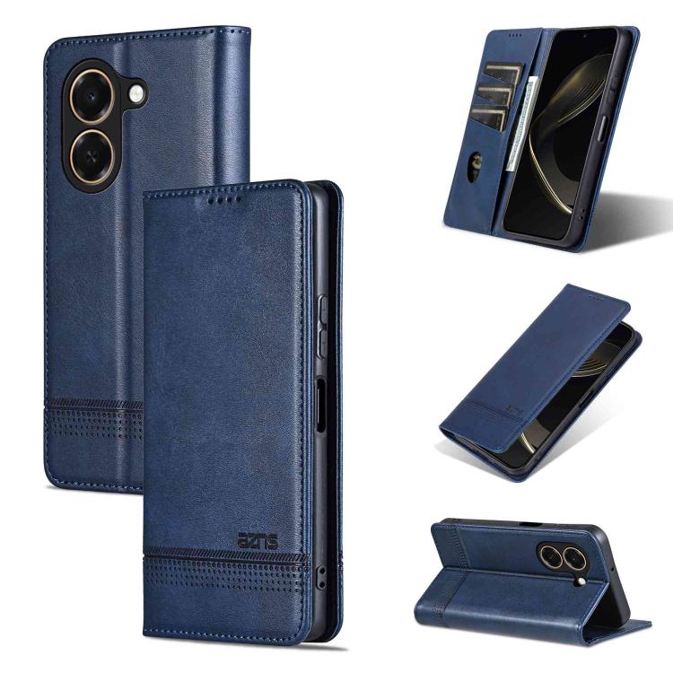 AZNS Magnetic Calf Texture Flip Leather Phone Case, For Honor X70 5G, For Honor 400 Pro 5G Global 160.8mm, For Honor Play 60, For Honor 400 Global 156.5mm