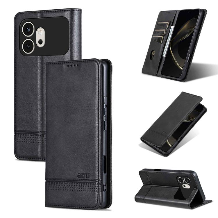 AZNS Magnetic Calf Texture Flip Leather Phone Case, For Honor X70 5G, For Honor 400 Pro 5G Global 160.8mm, For Honor Play 60, For Honor 400 Global 156.5mm