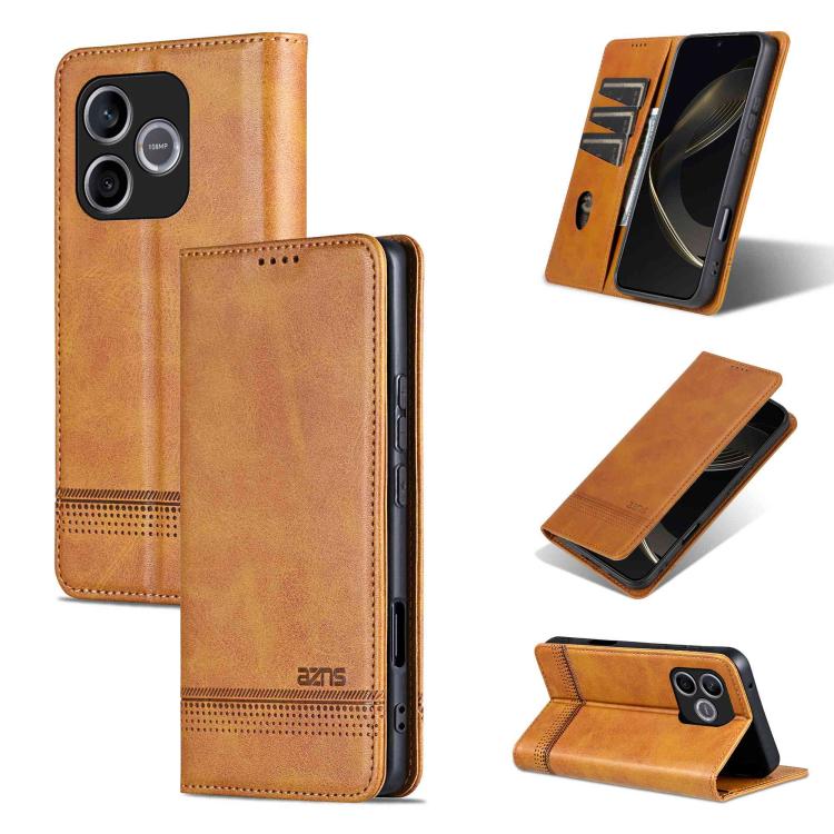 AZNS Magnetic Calf Texture Flip Leather Phone Case, For Honor 300 Ultra, For Honor 300 Pro, For Honor 300, For Honor Magic7 Pro