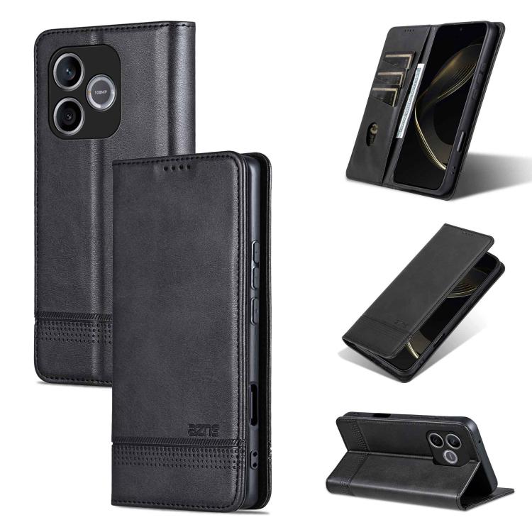 AZNS Magnetic Calf Texture Flip Leather Phone Case, For Honor 300 Ultra, For Honor 300 Pro, For Honor 300, For Honor Magic7 Pro