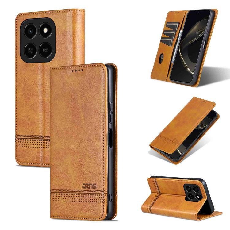 AZNS Magnetic Calf Texture Flip Leather Phone Case, For Honor 300 Ultra, For Honor 300 Pro, For Honor 300, For Honor Magic7 Pro