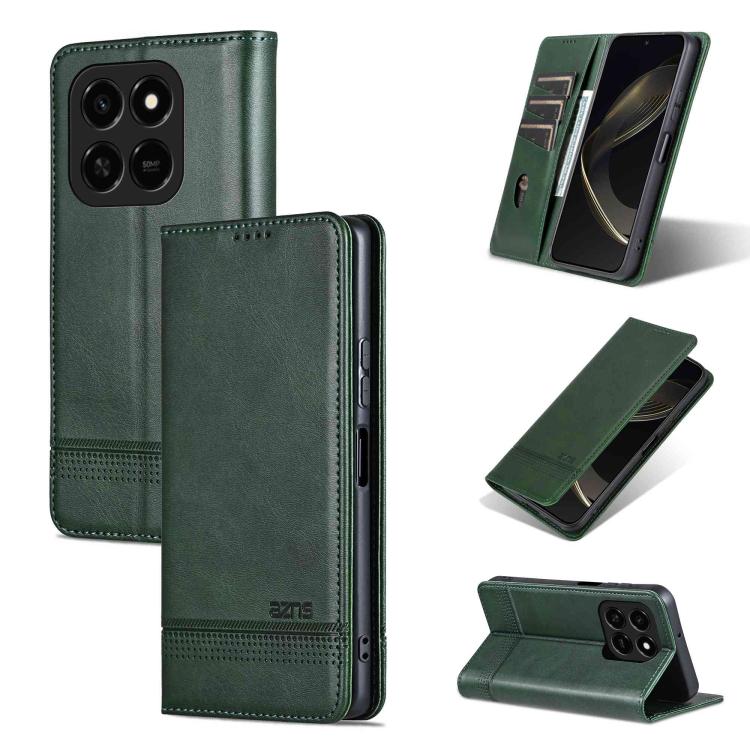 AZNS Magnetic Calf Texture Flip Leather Phone Case, For Honor 300 Ultra, For Honor 300 Pro, For Honor 300, For Honor Magic7 Pro
