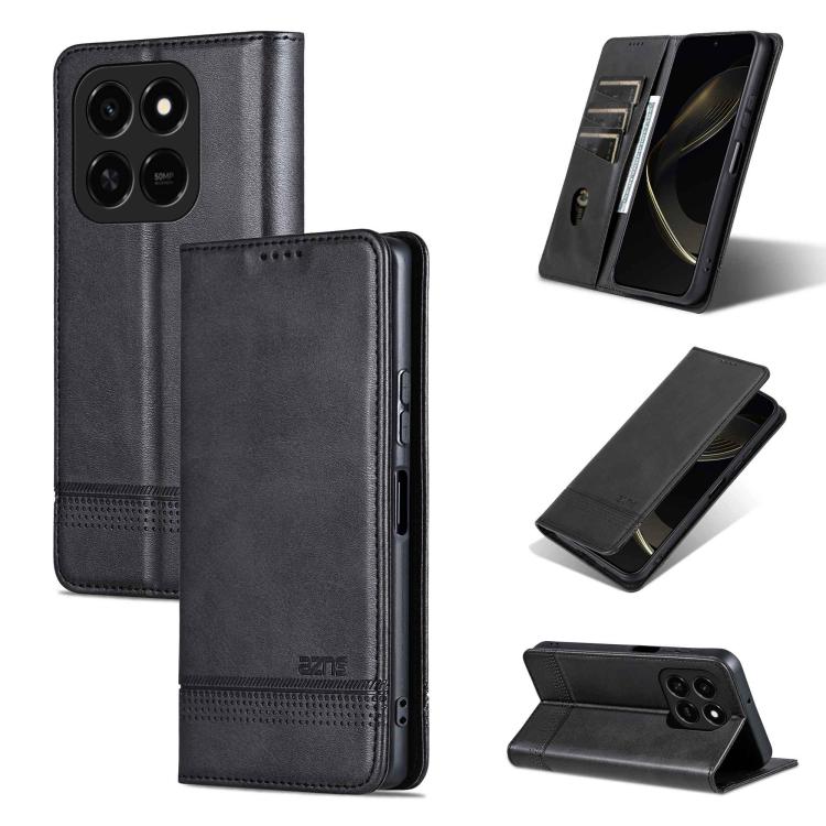 AZNS Magnetic Calf Texture Flip Leather Phone Case, For Honor 300 Ultra, For Honor 300 Pro, For Honor 300, For Honor Magic7 Pro
