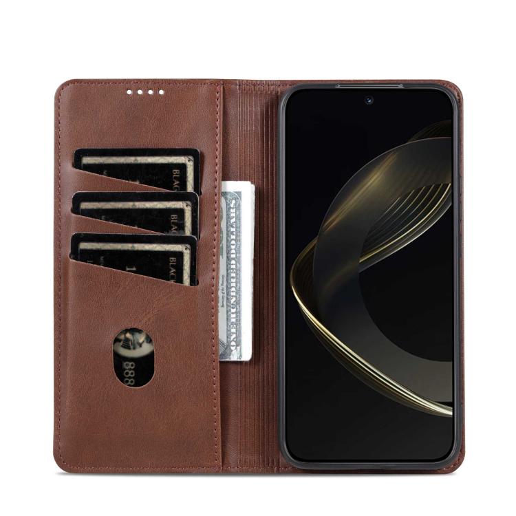 AZNS Magnetic Calf Texture Flip Leather Phone Case, For Honor X70 5G, For Honor 400 Pro 5G Global 160.8mm, For Honor Play 60, For Honor 400 Global 156.5mm