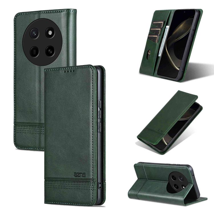 AZNS Magnetic Calf Texture Flip Leather Phone Case, For Honor X70 5G, For Honor 400 Pro 5G Global 160.8mm, For Honor Play 60, For Honor 400 Global 156.5mm